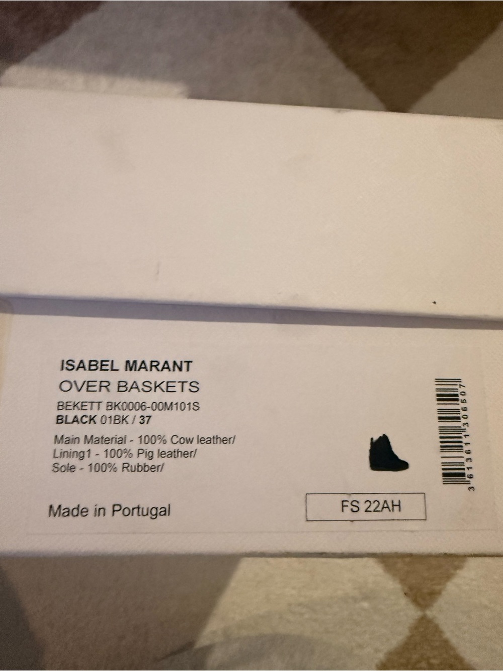Isabel Marant Black Wedge High-Top Sneakers for Women 37 - Picture 4 of 6